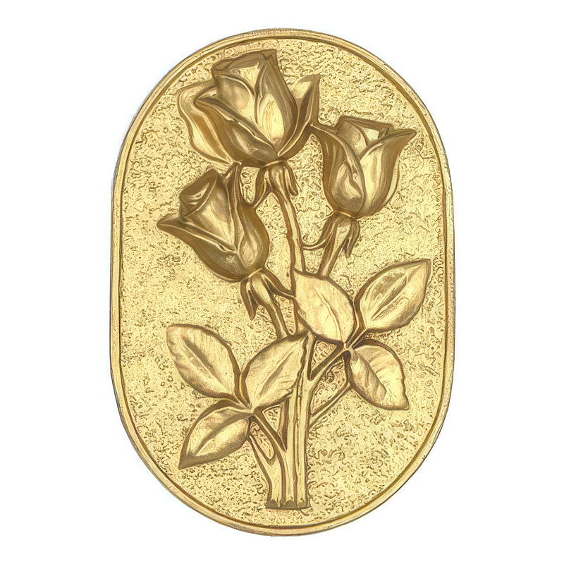 OVAL ROSE 504 - basic vault embl.